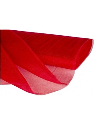 Benim Marifetlerim Kırmızı Kristal Tül 4 Metre