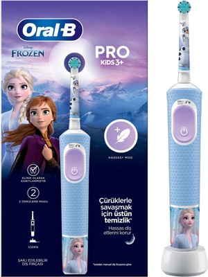 Oral-B Çocuk Şarjlı/Elektrikli Diş Fırçası Frozen D100