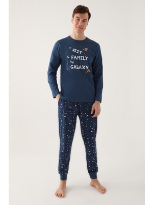 RolyPoly Erkek İndigo Pijama Takımı