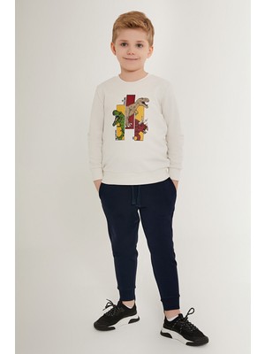 RolyPoly Adventure Is Calling Beyaz Erkek Çocuk Eşofman Takımı