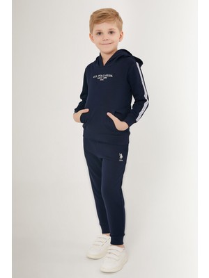 U.S. Polo Assn. Beautiful Bordo Erkek Çocuk Eşofman Takımı