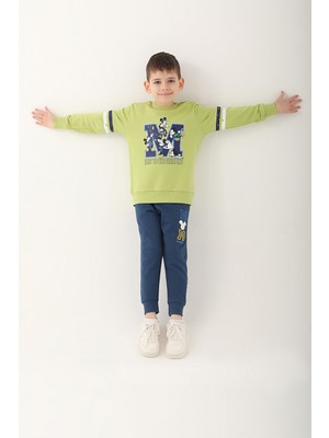 Mickey Mouse D4820-3 Erkek Çocuk Eşofman Takımı Kırmızı