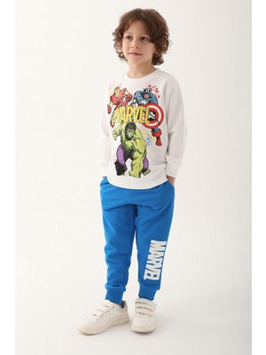 Avangers Ekru Erkek Çocuk Eşofman Takımı