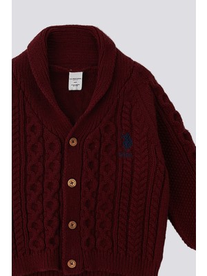 U.S. Polo Assn. Bordo Polo Yala Bebek Hırka