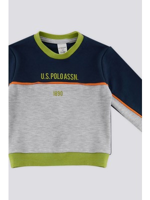 U.S. Polo Assn. Koyu İndigo Cepli Bebek 2'li Takım