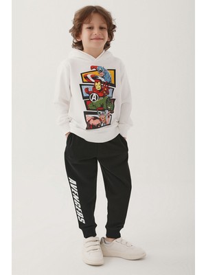 Avangers Krem Erkek Çocuk Eşofman Takımı