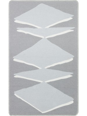 Eko Halı Arya Neo Kilim Arn 09 Grey Whıte Yıkanabilir Kaymaz Tabanlı Modern Pamuk Kilim