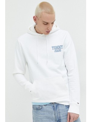 Tommy Jeans Erkek Beyaz  Sweatshirt ( Model Kodu : DM0DM16365 )