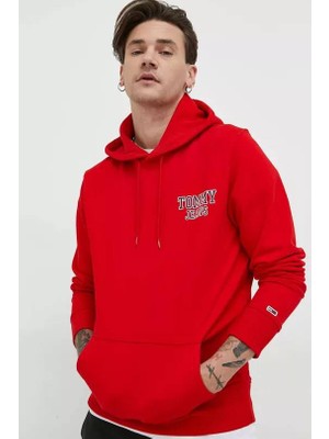 Tommy Jeans Erkek Kırmızı Sweatshirt ( Model Kodu : DM0DM16365 )