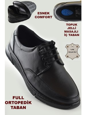 Ispartalılar 501 Ortopedik Topuk Masajlı Hakiki Deri Kışlık Erkek Ayakkabı