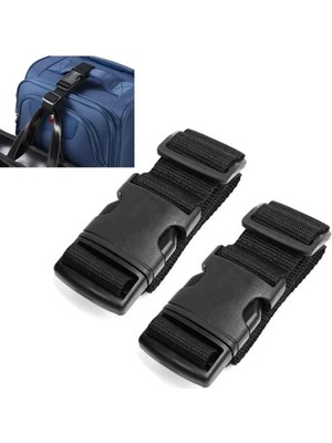 Çantachım Ayarlanabilir Siyah 2'li Seyahat Valiz Kemeri