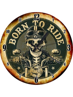 Karizma Tablo Motorcu Doğanlar Sessiz Duvar Saati