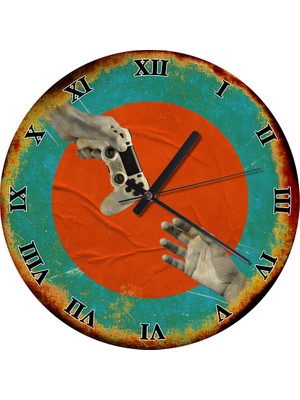 Karizma Tablo Oyuncunun Dokunuşu Ahşap Duvar Saati