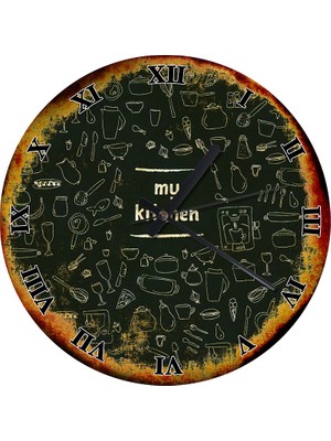 Karizma Tablo Benim Mutfağım Şekilli Duvar Saati