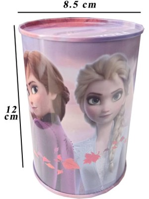 Frozen Metal Kumbara Orta Boy Orjinal Lisanslı 1 Adet Karlar Ülkesi Kumbara Teneke Elsa