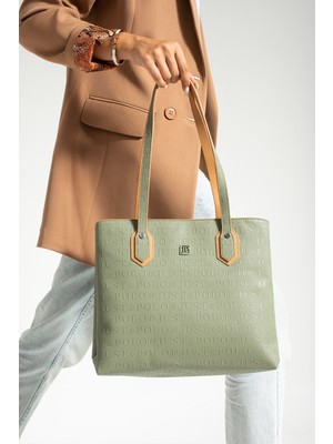 Just Polo Yeşil Yeni Sezon Büyük Boy 2 Bölmeli El ve Omuz Çantası 30X33C PBU2170