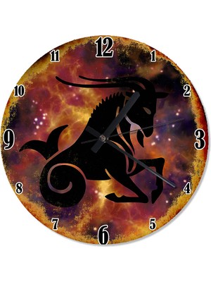 Karizma Tablo Oğlak Burcu Şekilli Duvar Saati