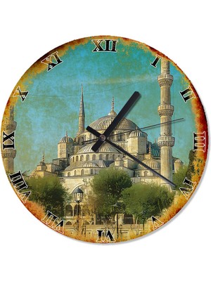 Karizma Tablo Sultan Ahmet Camii Analog Duvar Saati