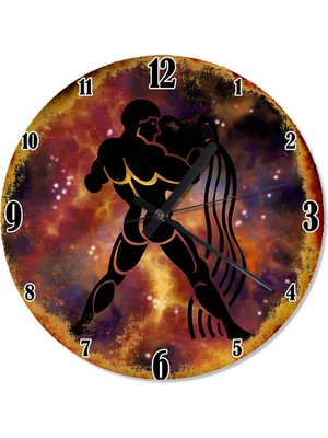 Karizma Tablo Kova Burcu Analog Duvar Saati