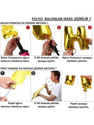 Gogopak 1 Rakamı 40 Inç Gold Folyo Balon 100 cm