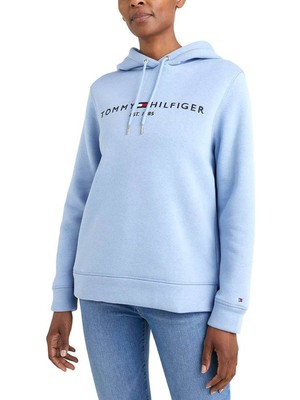 Tommy Jeans Kadın Mavi Sweatshirt DW0DW15649