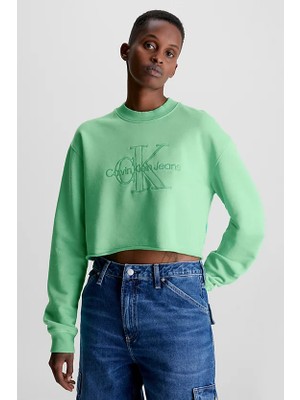 Calvin Klein Kadın Yeşil Sweatshirt J20J220696