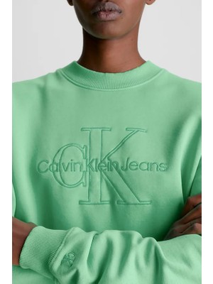 Calvin Klein Kadın Yeşil Sweatshirt J20J220696