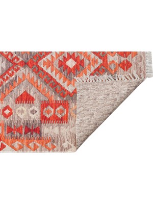 Eko Halı Asos Kilim AS06 Beıge Terra Jüt Görünümlü Hav Toz Vermez Çift Taraflı Yıkanabilir Kilim