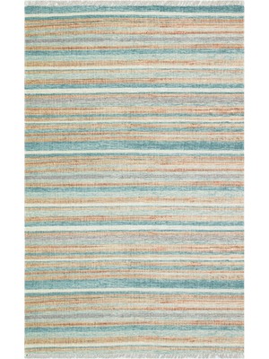 Eko Halı Asos Kilim As 04 Blue Jüt Görünümlü Hav Toz Vermez Çift Taraflı Yıkanabilir Kilim