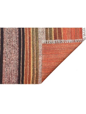 Eko Halı Asos Kilim As 02 Terra Jüt Görünümlü Hav Toz Vermez Çift Taraflı Yıkanabilir Kilim