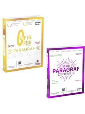 ÜçDörtBeş Yayınları Paragraf Sıfır Risk ve Paragraf 25 Adet Denemesi