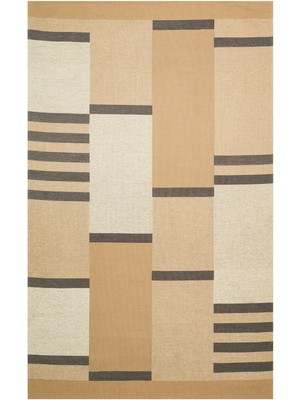 Eko Halı Brooklyn Brk 14 Natural Grey Hasır Görünümlü Kaymaz Modern Şık Dokuma Kilim