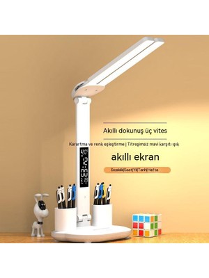 Maskot Öğrencilerin Ev Kullanımı Için Göz Koruması USB Şarj Edilebilir Masa Lambası (Yurt Dışından)