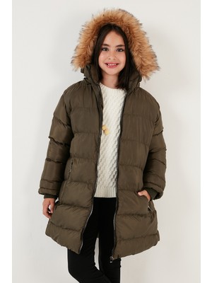 Lela Içi Peluş Astarlı Çıkarılabilir Kapüşonlu Suya Dayanıklı Mont Kız Çocuk Mont 5761910