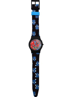Marvel Spider-Man Dijital Kol Saati Erkek Çocuk İçin Lacivert Plastik Kasa Suya Dayanıklı