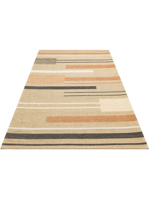 Eko Halı Brooklyn Brk 06 Natural Terra Hasır Görünümlü Kaymaz Modern Şık Dokuma Kilim