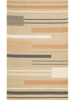 Eko Halı Brooklyn Brk 06 Natural Terra Hasır Görünümlü Kaymaz Modern Şık Dokuma Kilim