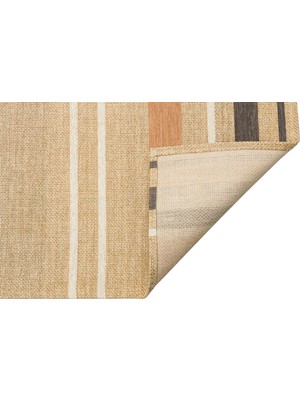 Eko Halı Brooklyn Brk 06 Natural Terra Hasır Görünümlü Kaymaz Modern Şık Dokuma Kilim