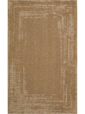 Eko Halı Brooklyn Brk 04 Natural Beıge Hasır Görünümlü Kaymaz Modern Şık Dokuma Kilim