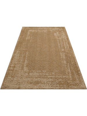 Eko Halı Brooklyn Brk 04 Natural Beıge Hasır Görünümlü Kaymaz Modern Şık Dokuma Kilim