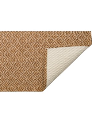 Eko Halı Brooklyn Brk 03 Natural Beıge Hasır Görünümlü Kaymaz Modern Şık Dokuma Kilim