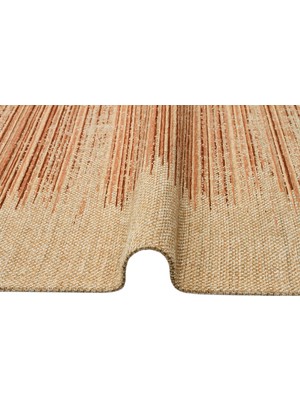 Eko Halı Brooklyn Brk 02 Natural Beıge Hasır Görünümlü Kaymaz Modern Şık Dokuma Kilim