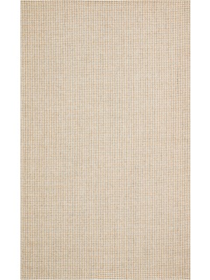 Eko Halı Brooklyn Brk 01 Cream Sılver Hasır Görünümlü Kaymaz Modern Şık Dokuma Kilim