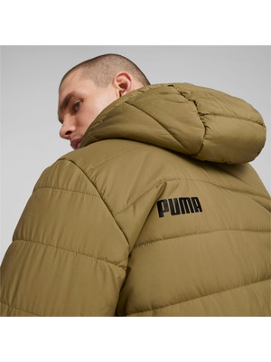 Puma Essential Hooded Padded Erkek Yeşil Kapüşonlu Mont