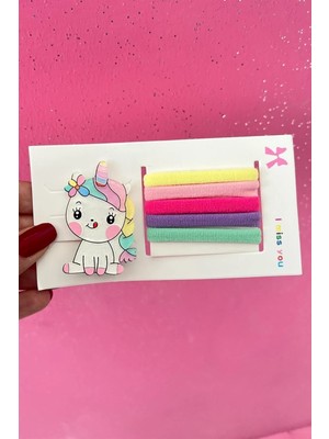 Minibuki Karışık Renk Unicorn Figürlü Çocuk Toka Set