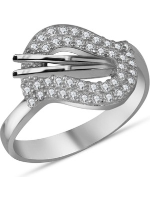 Molenga Modern Tasarım Zarif Kadın Gümüş Yüzük