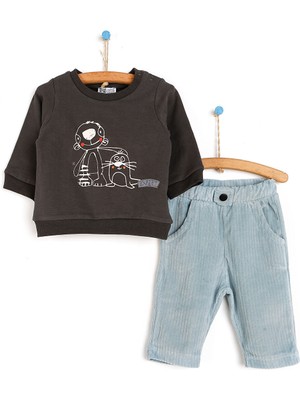 Hello Baby Hellobaby Traveller Erkek Bebek Sweatshirt-Pantolon