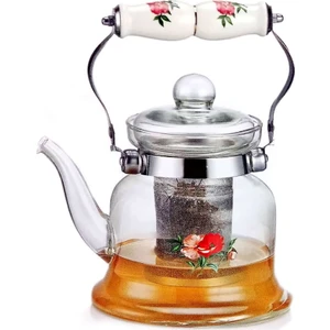 Isıya Dayanıklı Cam Çaydanlık 900ML