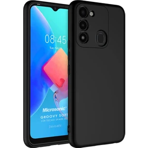 Tecno Spark 8c Kılıf Groovy Soft Siyah