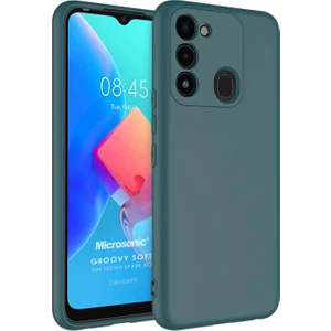 Tecno Spark 8c Kılıf Groovy Soft Koyu Yeşil